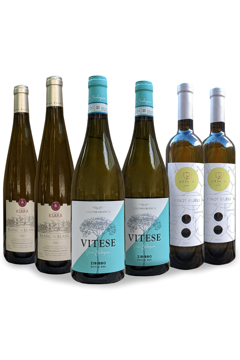 New - Great Value Mediterranean White Wines - Six Bottle Mixed Case Offer